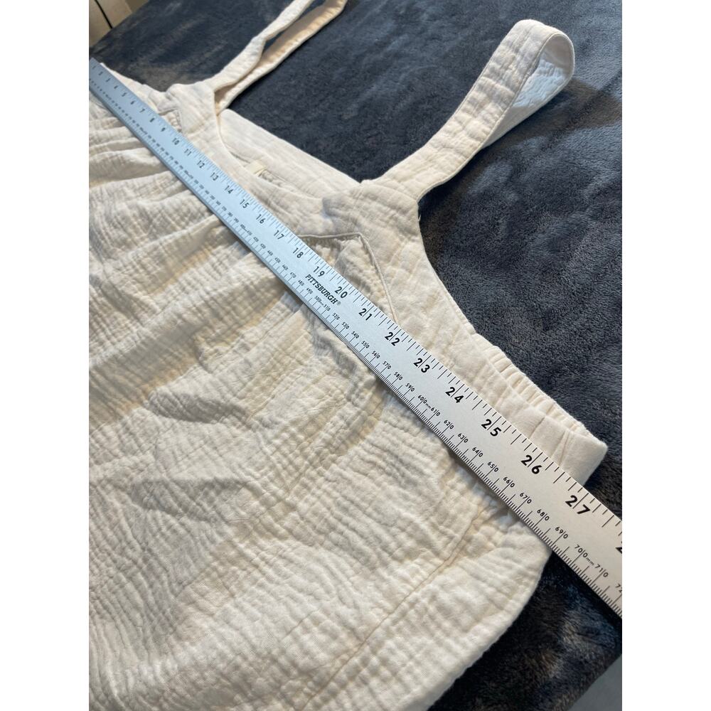 Pact Organic Cotton Coastal Double Gauze Square Neck Cami White Tank Top XXXL - Picture 3 of 6